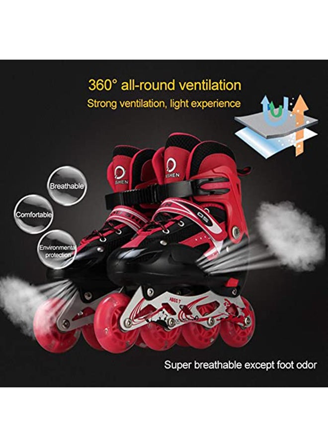 Cool Baby Full Flashing Roller Skate Shoes With Protective Safety Equipments For Children 30x37x21cm  - Image 3