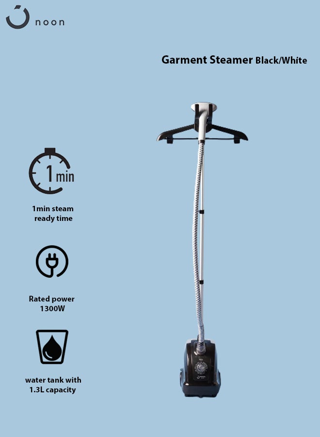 Noon East - Freestanding garment_steamer 1.3 L Garment Streamer 1.3 L 1950 W HY - 288 Black 1950 W Black - Image 1