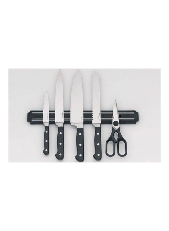 Plastic Magnet Knives Holder Black 30x5cm