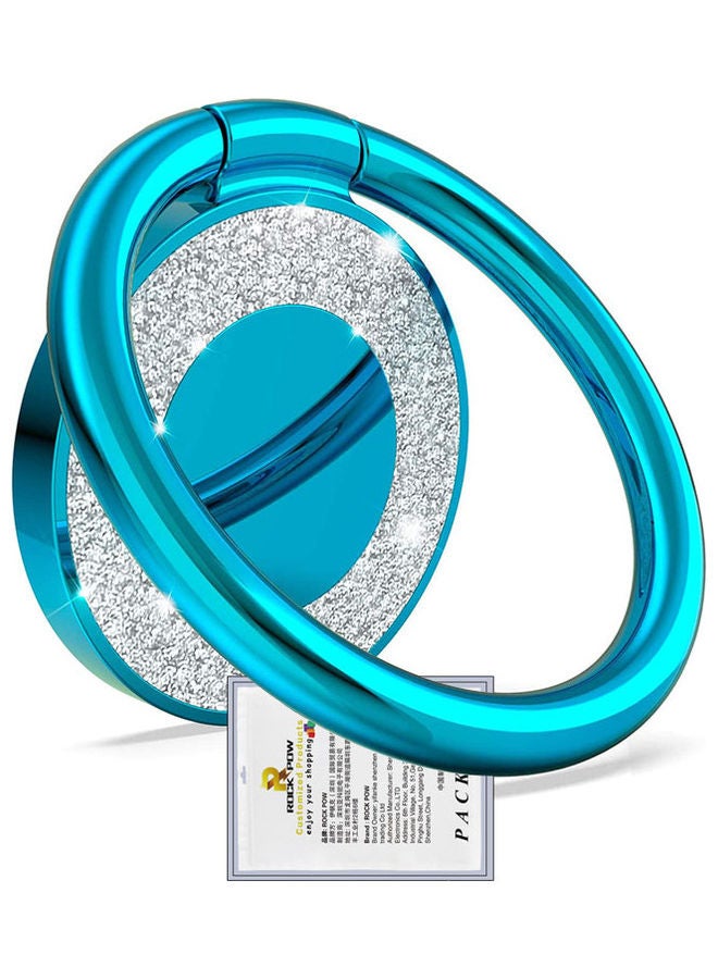 روك بو Metal Finger Kickstand Holder For Smartphone Blue - Image 1