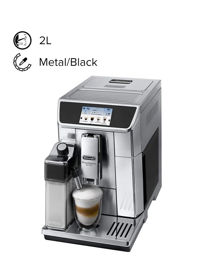 De'Longhi Fully Automatic Coffee Machine 2L 1450W 2 L 1450 W ECAM650.75.MS Metal/Black  - Image 1