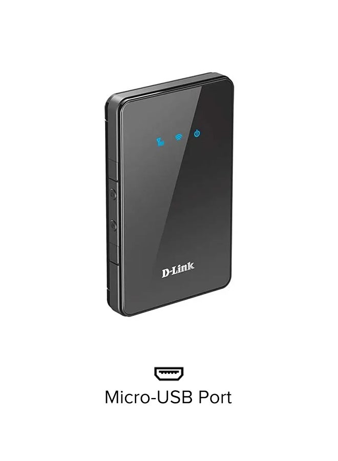 D-Link - DWR-932C LTE 4G/HSPA Mobile Router 150 mbps Black - Image 1