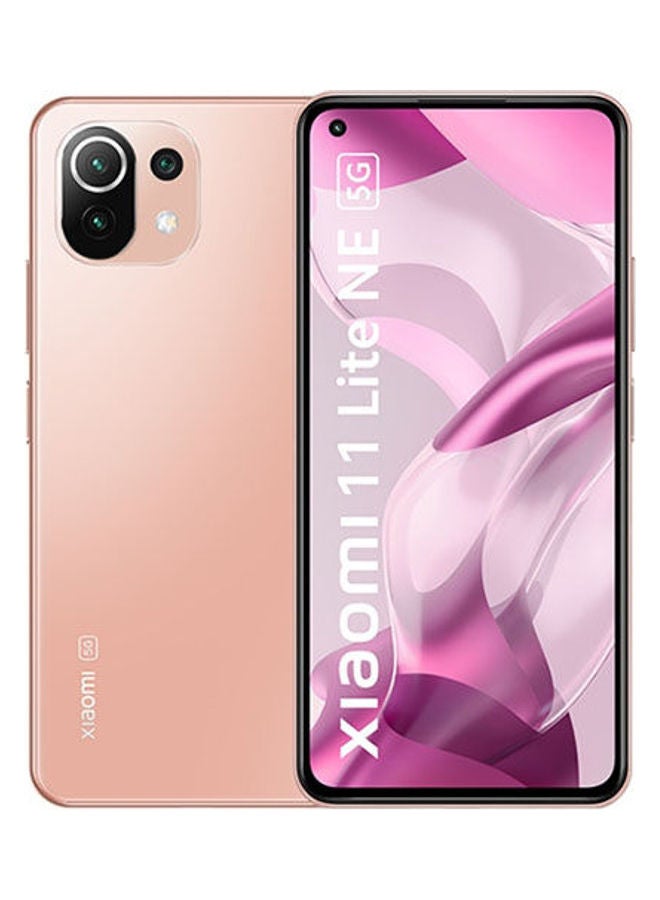 شاومي هاتف 11 لايت NE ثنائي الشريحة بذاكرة رام 6 جيجابايت وذاكرة داخلية سعة 128 جيجابايت ويدعم تقنية 5G، بلون وردي - Image 1