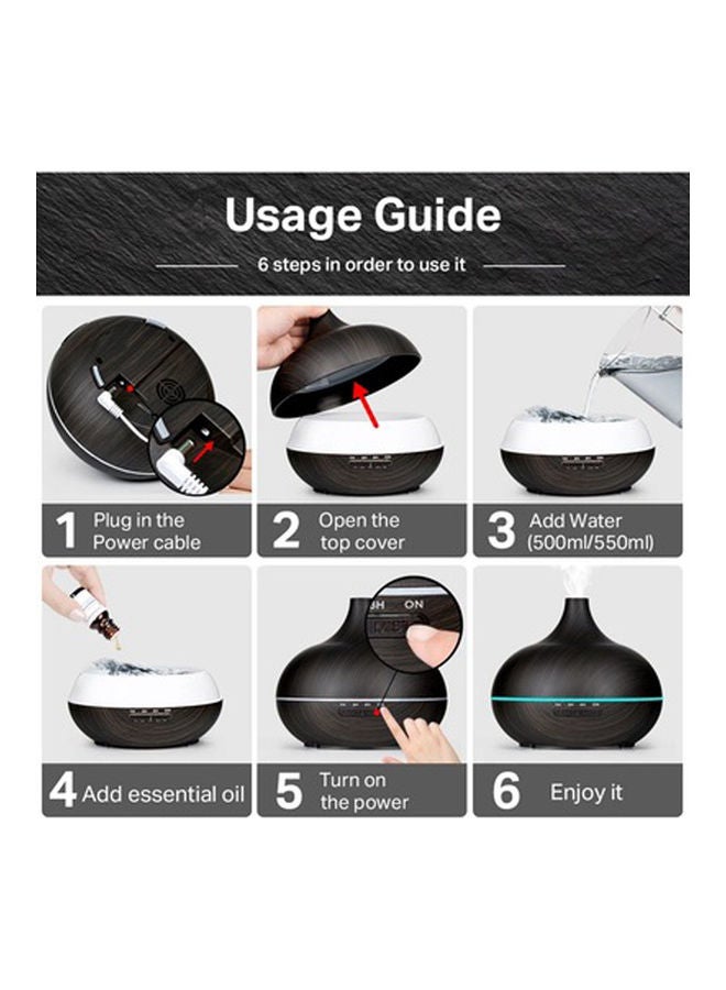 Arabest Ultrasonic Grain Aromatherapy Humidifier PSWZ274 Black  - Image 3