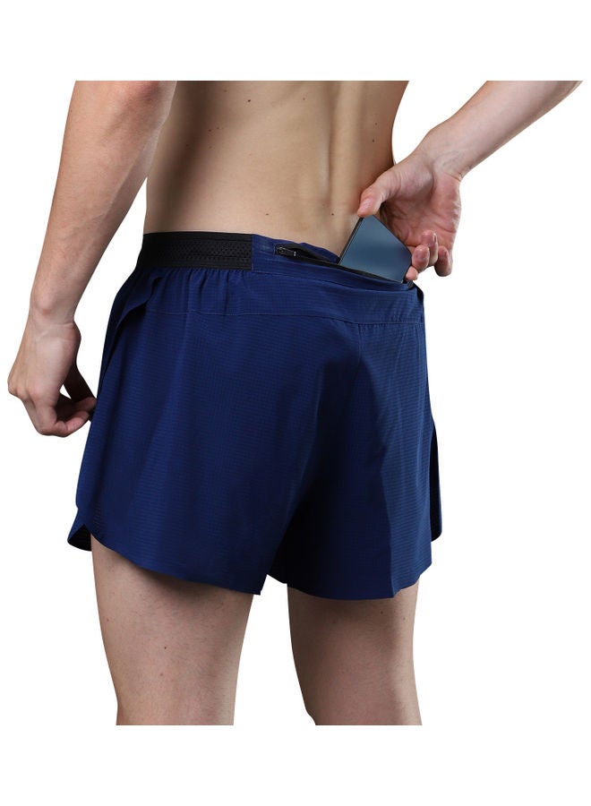 2 in 1 Athletic Zipper Pocket Quick Dry Shorts 3XL - Image 2