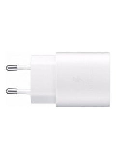 Samsung PD 25W Super Fast Charger With USB Type-c to Type-c Cable White  - Image 1
