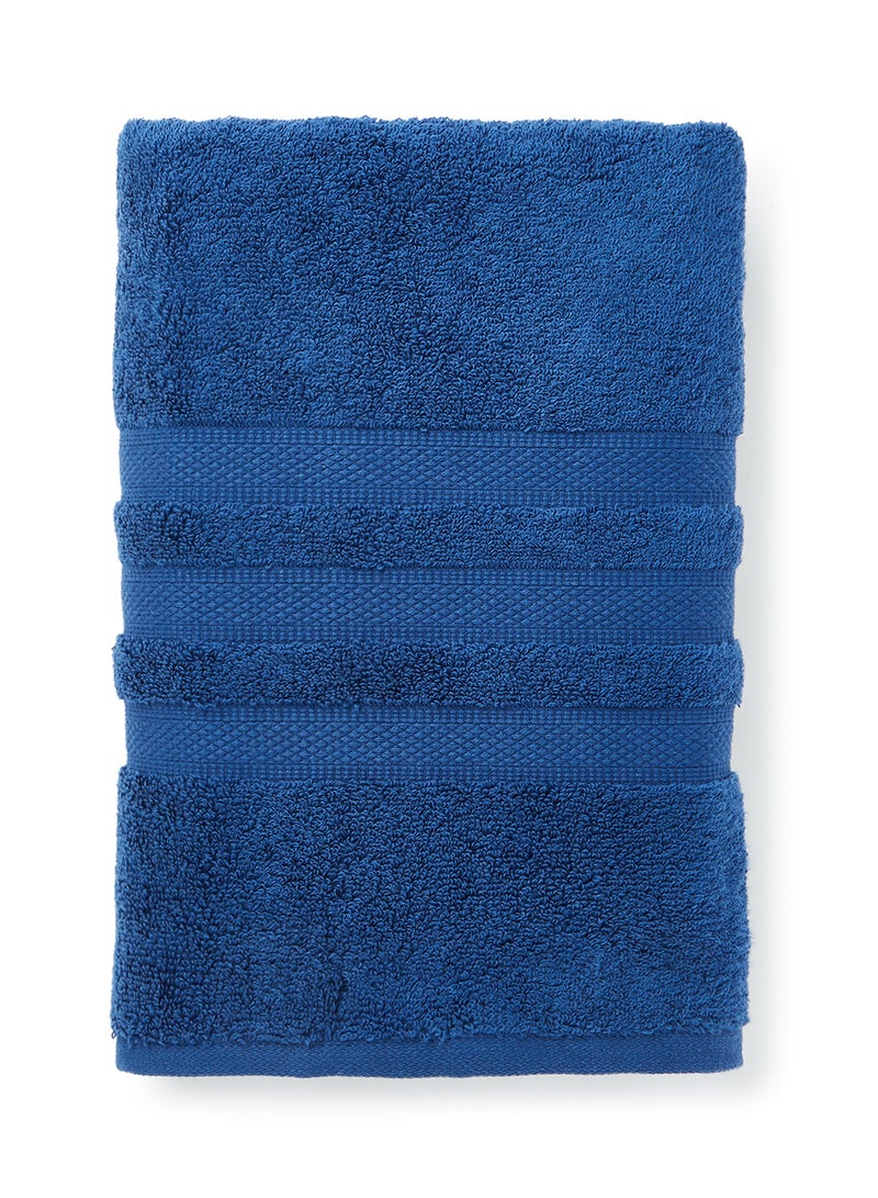 White Rose Zero Twist Quick Dry Bath Towel Blue 70x140cm - Image 2