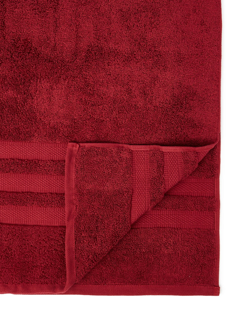 White Rose Zero Twist Quick Dry Bath Towel Red 70x140cm - Image 4