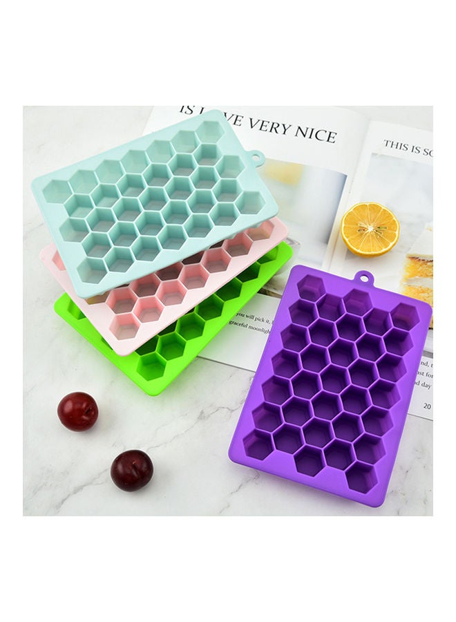 2-Piece Ice Tray Mold With Removable Lid Sky Blue 19.2x12.5x2.3cm - v1636712370/N51827506A_4