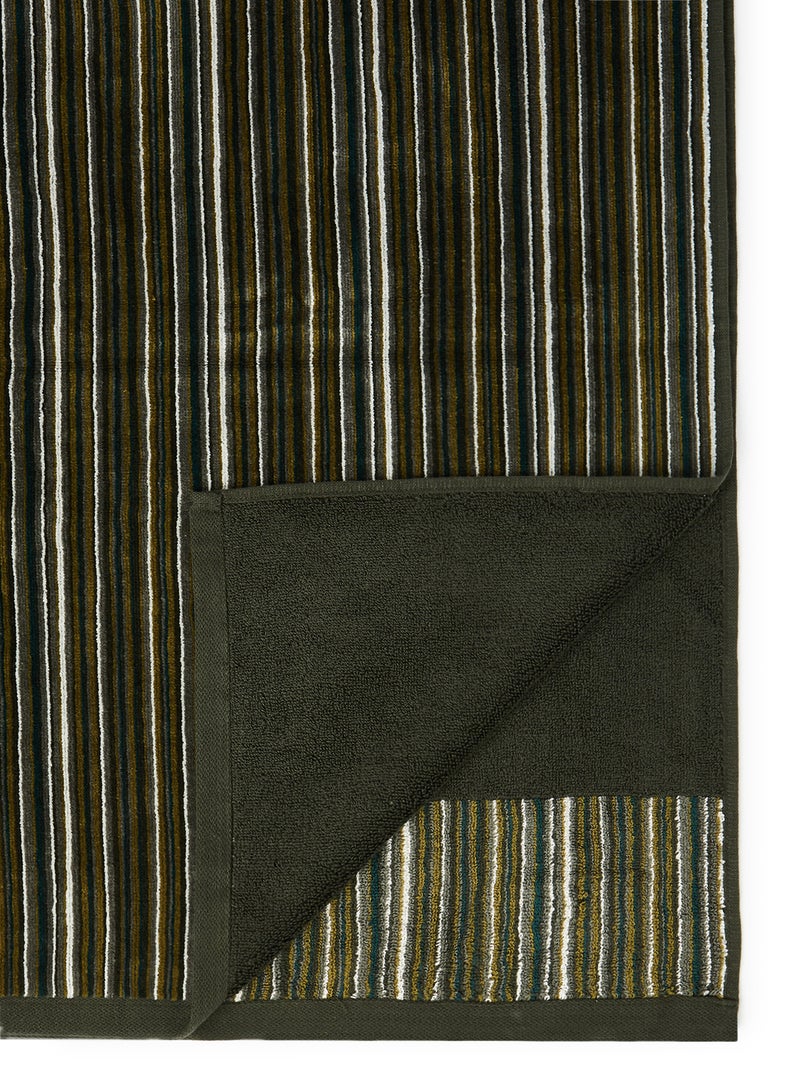وايت روز منشفة حمام من القطن أخضر داكن 80x160سم  - Image 4