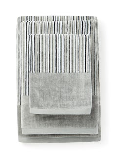 White Rose Towel 3-Piece Yarn Dyed Bath  Grey 50x90, 70x140, 80x160cm Grey 50x90, 70x140, 80x160cm  - Image 2