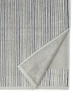 White Rose Towel 3-Piece Yarn Dyed Bath  Grey 50x90, 70x140, 80x160cm Grey 50x90, 70x140, 80x160cm  - Image 4