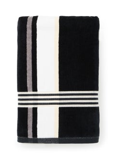 Towel Yarn Dyed Multi Color Stripe Bath  Black 70x140cm Black 70x140cm - v1636715919/N51220005A_2