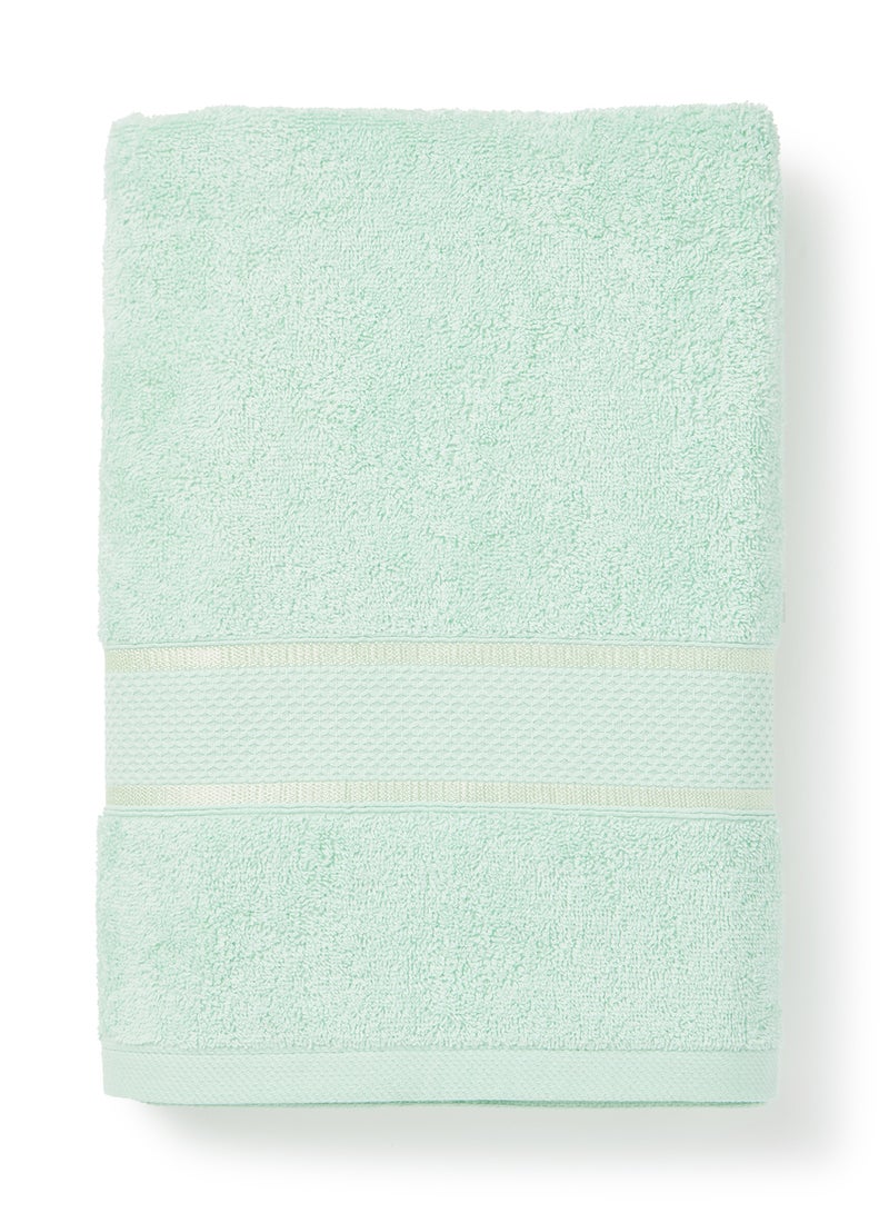 Towel Terry Dyed Bath  With Viscose Border Green 70x140cm Green 70x140cm - v1636715939/N51257574A_2