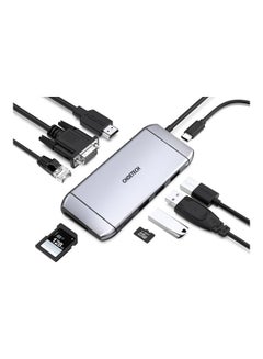 CHOETECH HUB USB C to 9 Ports Grey  - Image 2