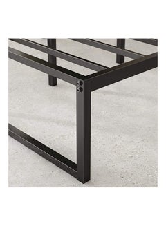 PanaX 10 Inch Metal Platform Bed Frame with Steel Slat Support and Mattress Foundation Black 79.5 x 75.5 x 10inch  - Image 2