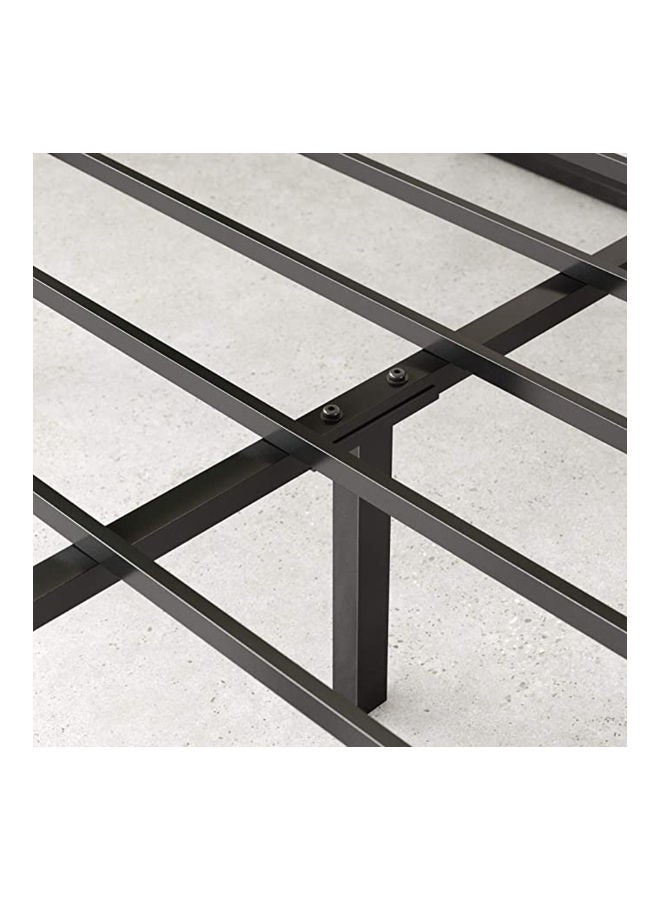 PanaX 14-Inch Metal Platform Bed Frame with Steel Slat Support and Mattress Foundation Black 79.5 x 59.5 x 14inch - Image 4