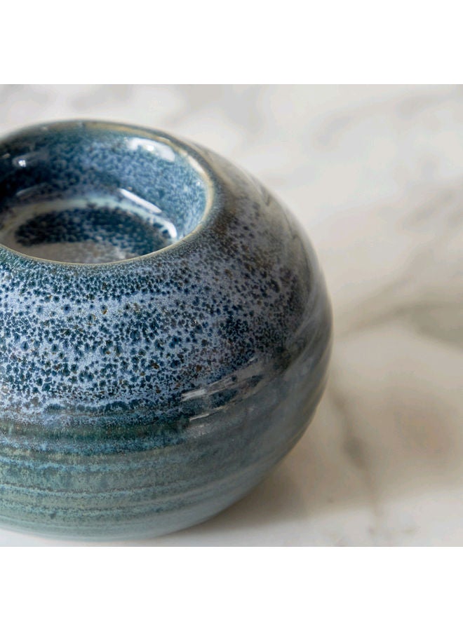 Nautical Night Tea Light Candle Holder Blue 6.5x10x10cm  - Image 3