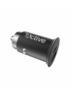 Active GO Metal Car-Charger PD 30W Black/Silver  - Image 1