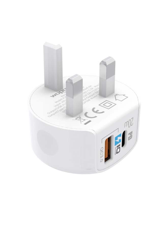 وبو شاحن جداري بقدرة 20 وات أبيض - Image 4