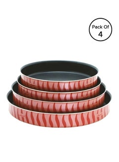 4-Piece Round Pan Set Black/Red - v1636738642/N22979411A_1