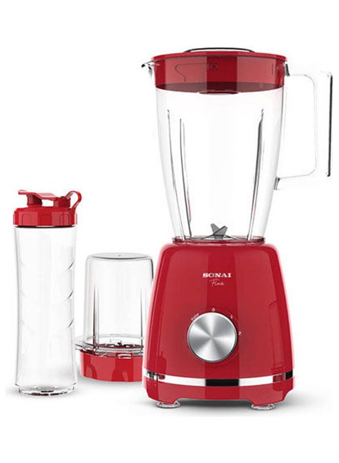 Sonai Sonai Flair Blender 3X1,with 1 Grinder and bottle 500 ml, 2 Speeds , 1.5 L , 500 W ,Red-SH-6060 500 ml 500 W SH-6060-Red Red  - Image 1