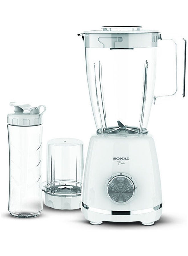 Sonai - Sonai Flair Blender 3X1,with 1 Grinder and bottle 500 ml,2 Speeds , 1.5 L , 500 W , White -SH-6060 500 ml 500 W SH-6060-White White - Image 1