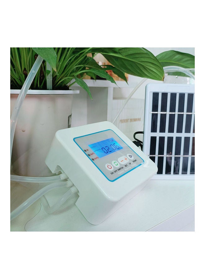 Generic - Irrigation Controller with Solar Panel for Automatic Garden Watering System Multicolour 13 x 12 x 13cm - Image 1