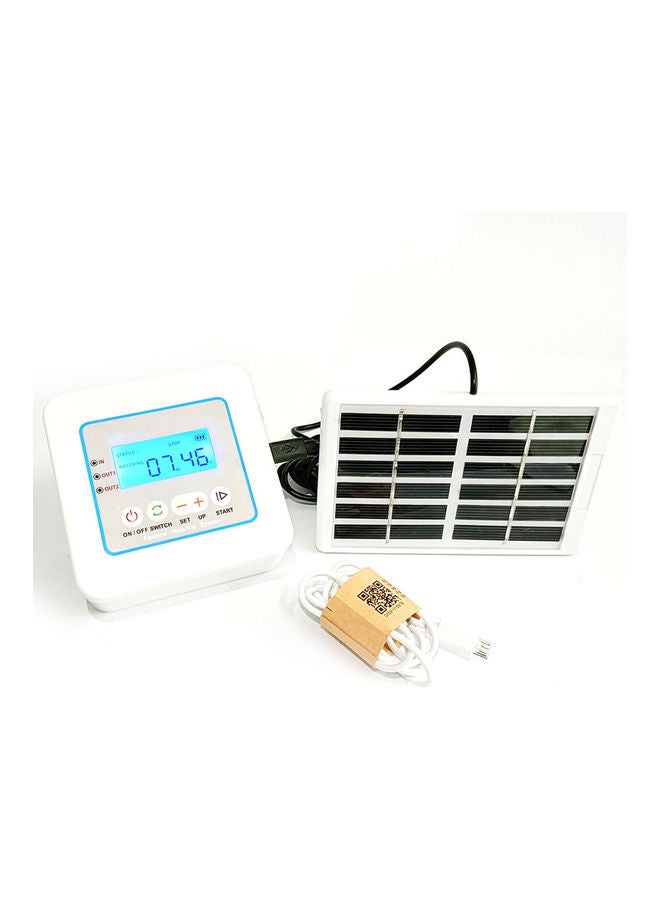 Generic - Irrigation Controller with Solar Panel for Automatic Garden Watering System Multicolour 13 x 12 x 13cm - Image 1