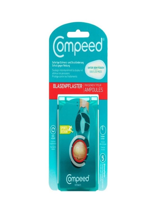 Compeed 5-Piece Sports Underfoot Blister Plaster - Image 1