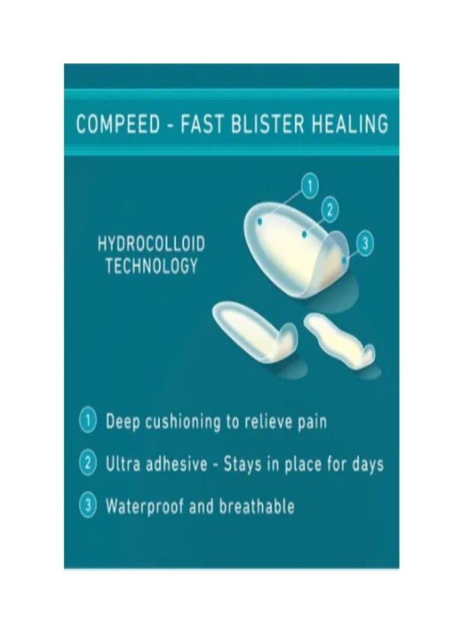 Compeed 5-Piece Sports Underfoot Blister Plaster - Image 2