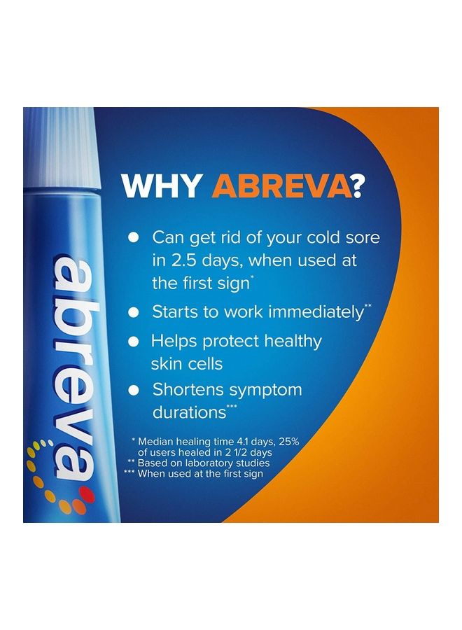 abreva Cold Sore Docosanol  Treatment Lip Balm - Image 4