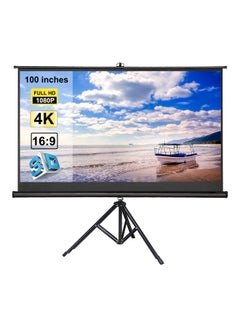 16:9 Projector Screen With Tripod Stand 1V-7905-2 Black/White