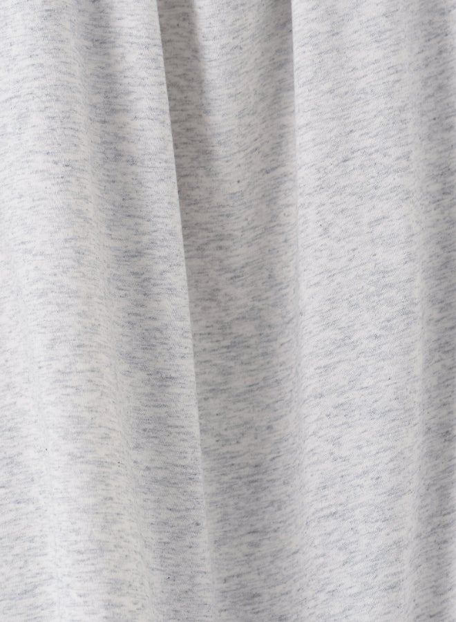 Jelliene Slogan Printed Sequin Detail T-Shirt Grey  - Image 5