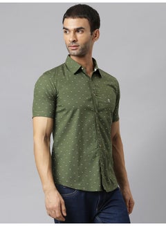 Thomas Scott All-Over Printed Short Sleeve Shirt Forest  - Image 3