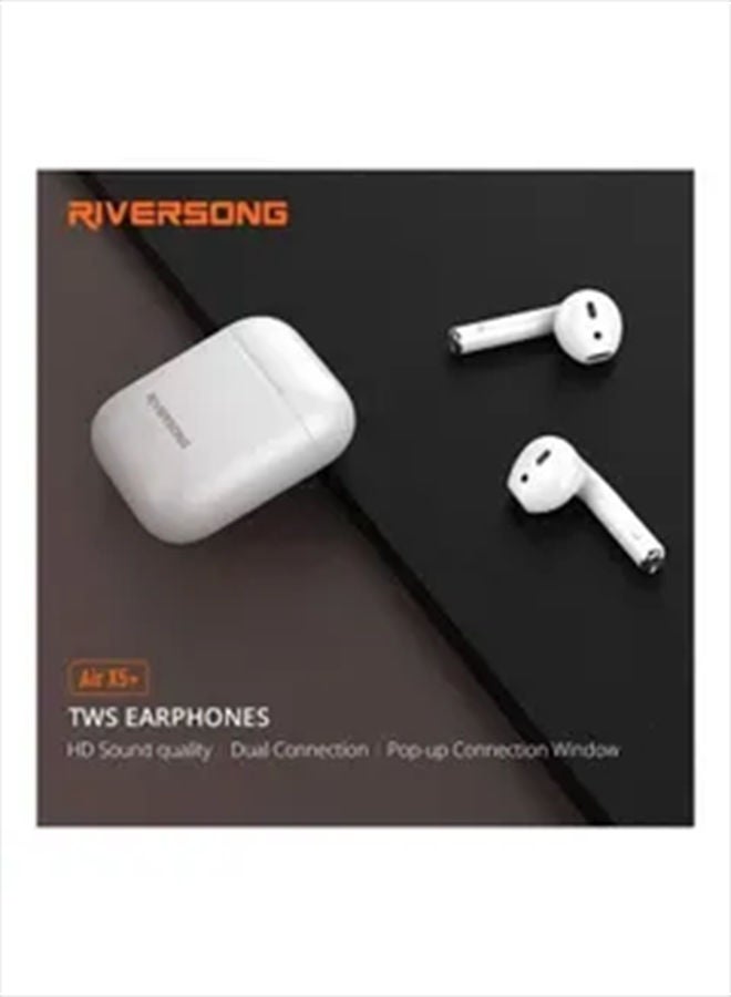 RIVERSONG Air X5+ True Wireless Stereo Earbuds White - Image 2