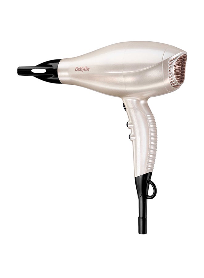 BaByliss Professonal Hair Dryer AC Motor 2200W With Diffuser, Ionic Pearl/Black - Image 3