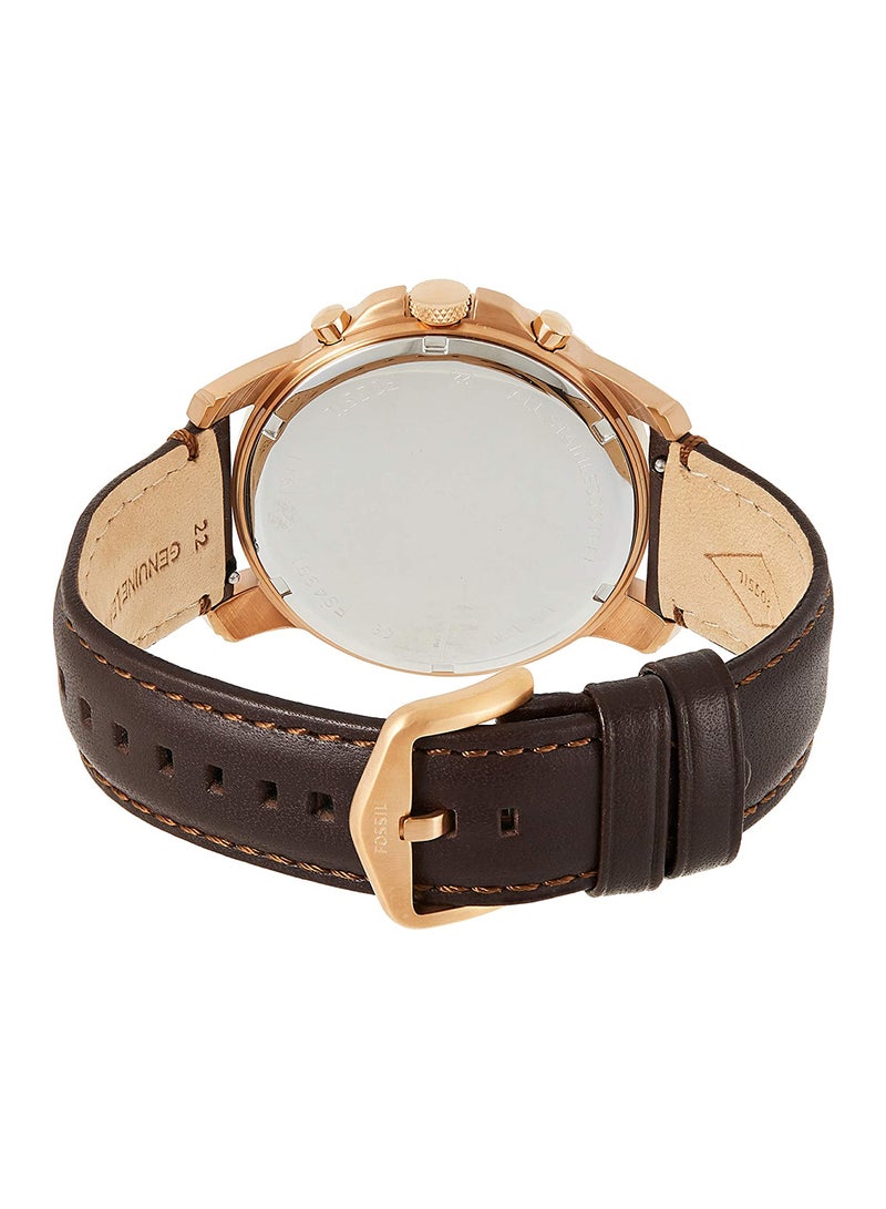 FOSSIL Men's Grant Chronograph Watch FS4991 - 44 mm - Brown  - Image 2