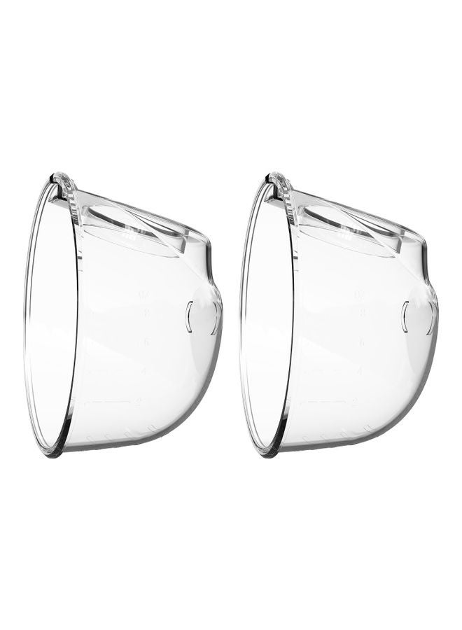 YOUHA Electric Breast Pump Replacement with 2-Piece 80z Cup Soft Food-Grade Silicone - Image 1