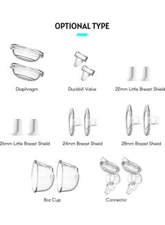 YOUHA Electric Breast Pump Replacement with 2-Piece 28mm Shield Soft Food-Grade Silicone  - Image 5