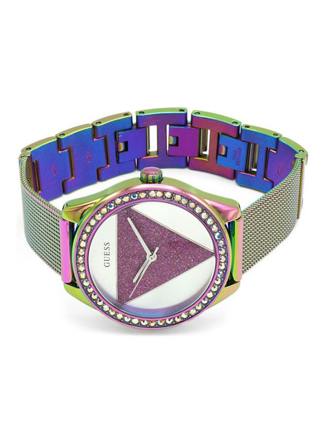 جس ساعة يد بعقارب وسوار من الستانلس ستيل طراز GW0018L1 للنساء - Image 2