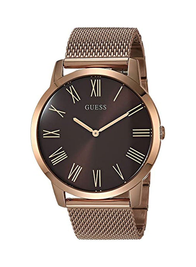 جس ساعة يد بعقارب وسوار من الستانلس ستيل طراز GW0074G1 للنساء - Image 1