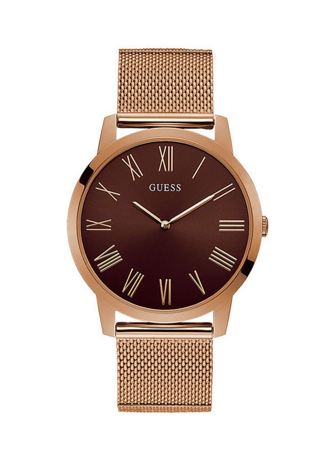 جس ساعة يد بعقارب وسوار من الستانلس ستيل طراز GW0074G1 للنساء - Image 2