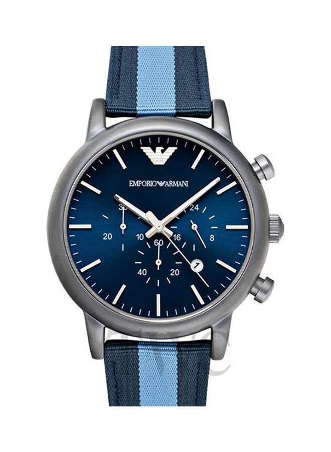 EMPORIO ARMANI - Men's Fabric Analog Watch AR1949 - Image 1