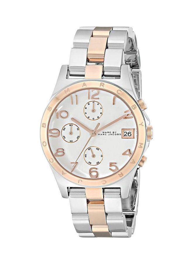 مارك ساعة يد بعقارب وسوار من الستانلس ستيل طراز MBM3070 للرجال - Image 1