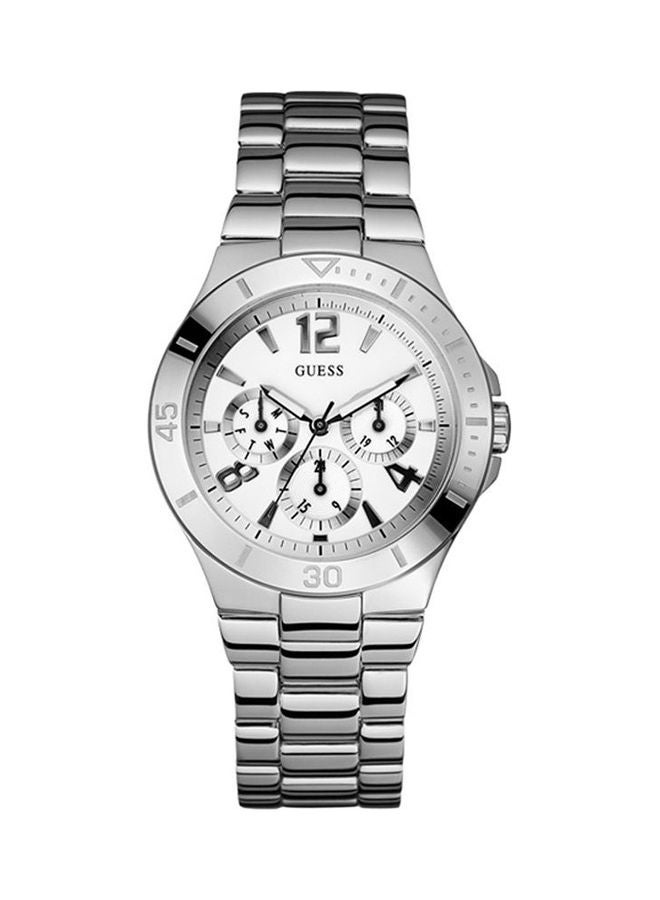 جس ساعة يد بعقارب وسوار من الستانلس ستيل طراز W11125L1 للرجال - Image 1