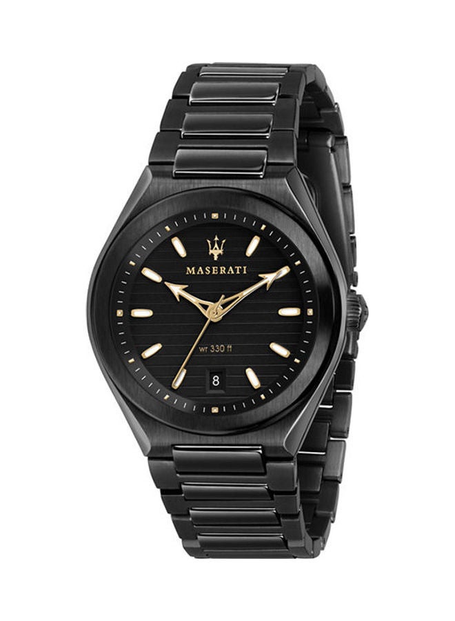 مازيراتي ساعة يد بعقارب وسوار من الستانلس ستيل طراز R8853139004 للرجال - Image 1