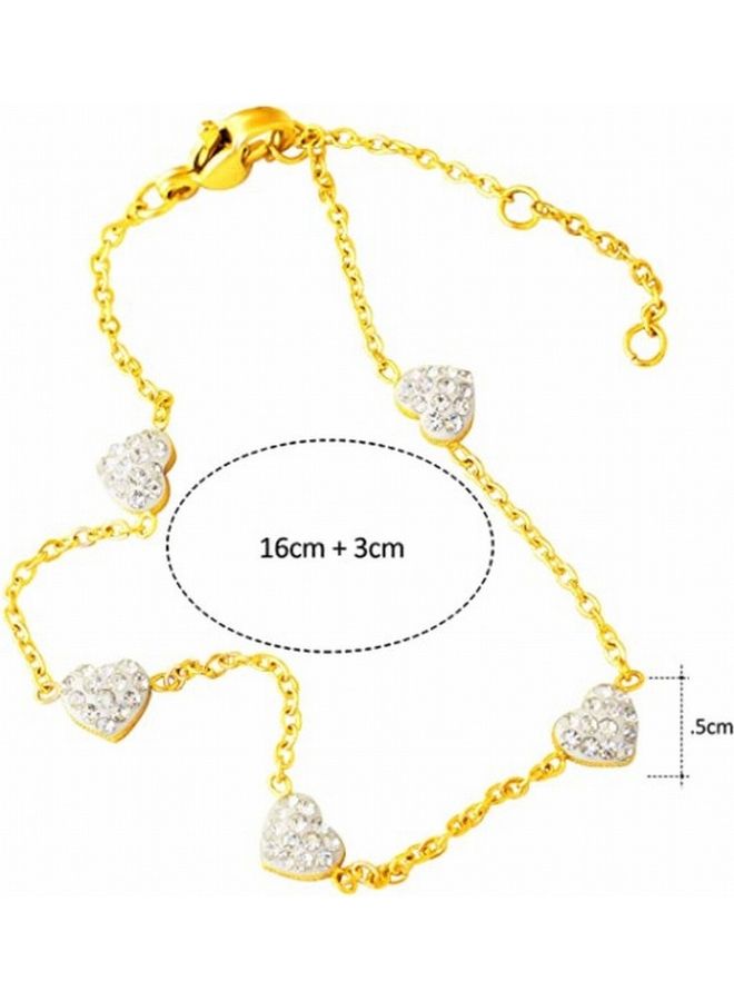 AIWANTO - Alissa Heart Anklet - Image 1