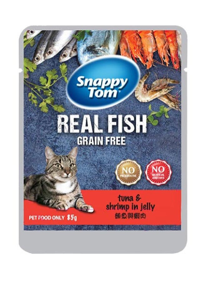 Snappy Tom - Tuna And Shrimp In Jelly Multicolour 85grams - Image 1