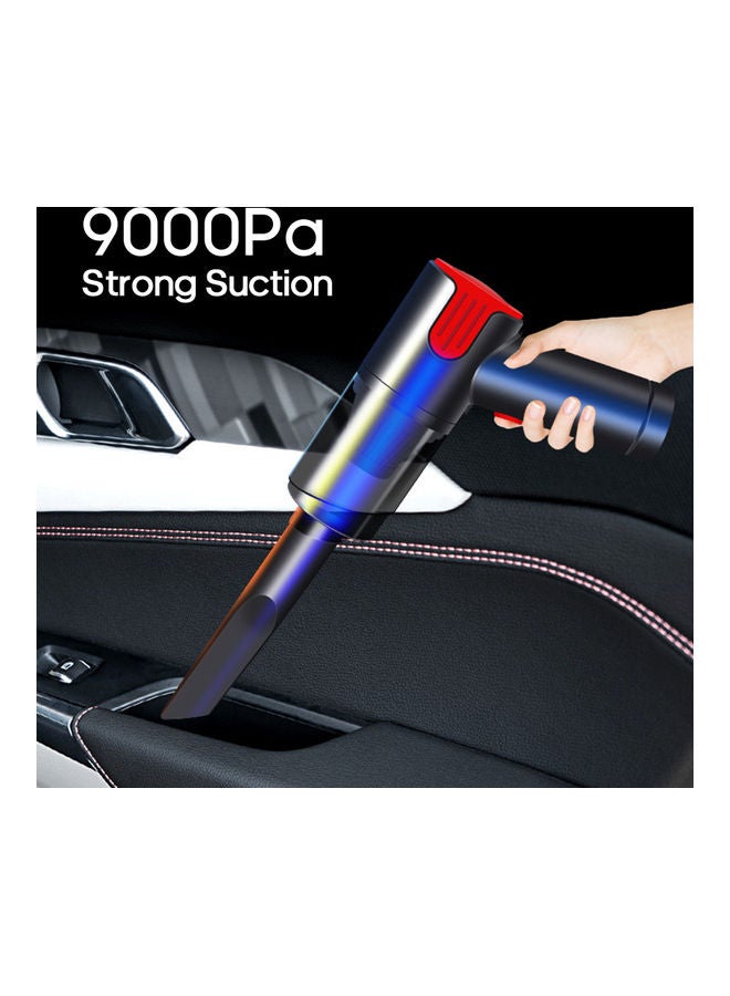 Handheld Mini Dry Wet 9000Pa Strong Suction Low Noise Dust Vacuum Cleaner for Car Home Red Cordless - Image 4